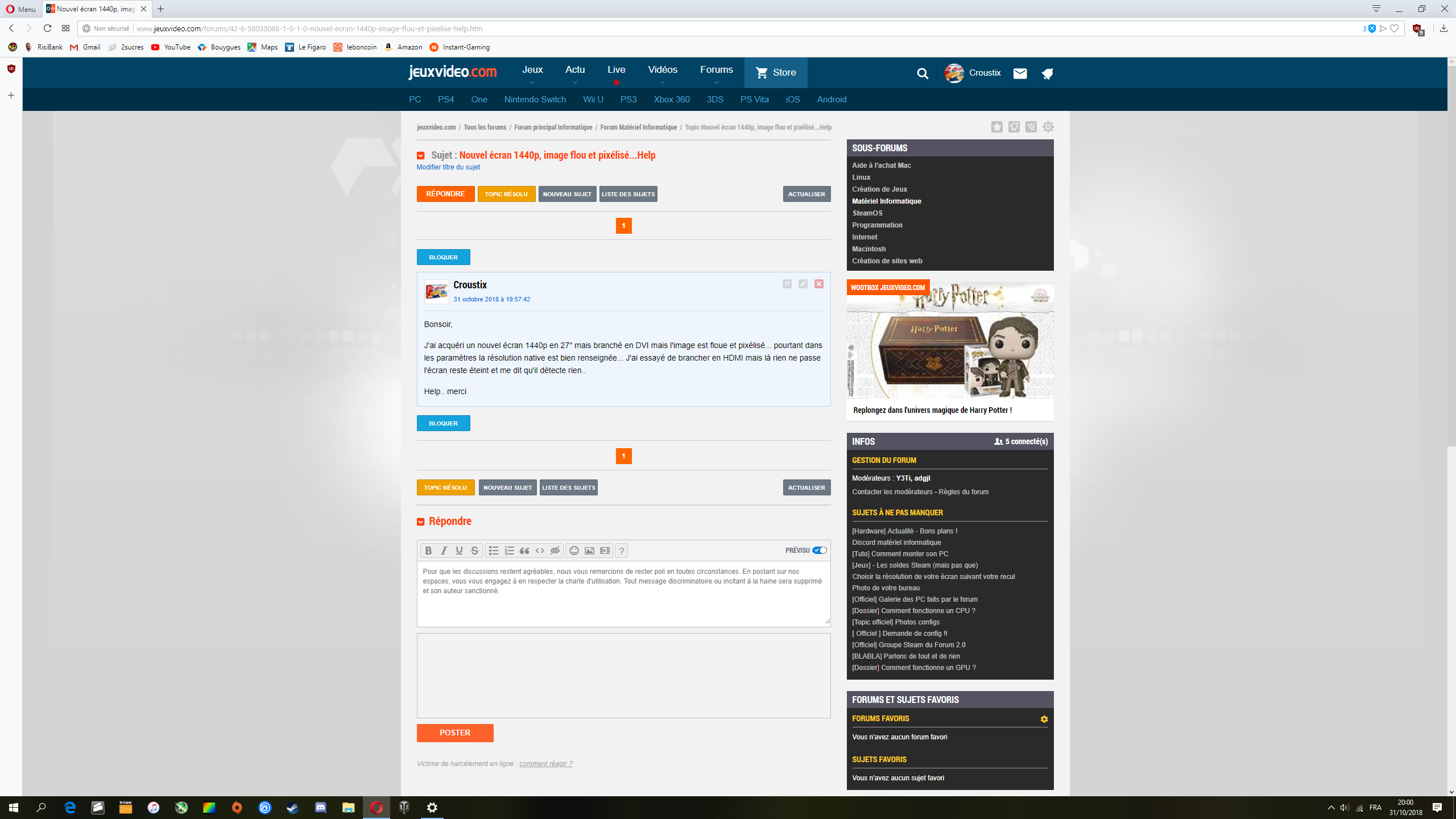 L'image De Ma Tele Est Flou Nouvel écran 1440p, image flou et pixélisé...Help sur le forum Hardware