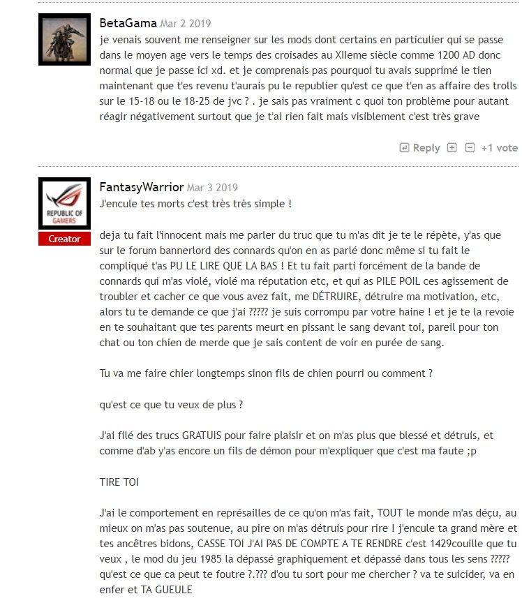 Message De Fantasy Warrior Au Forum Sur Le Forum Mount Blade Ii