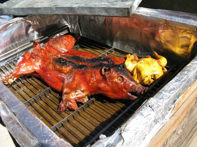Fendre un cochon en deux et le poser tel quel sur le Fendre un cochon en deux et le poser tel quel sur le