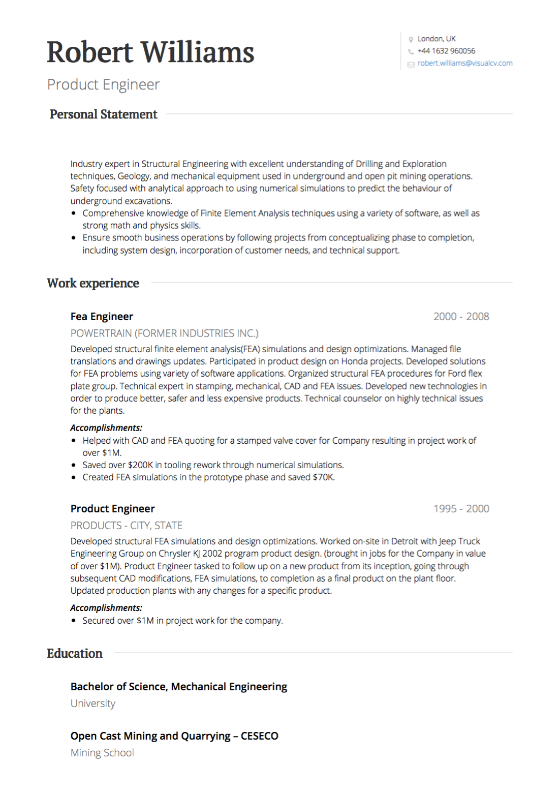 Le meilleur format de cv c est le style anglo saxon d bat clos sur 