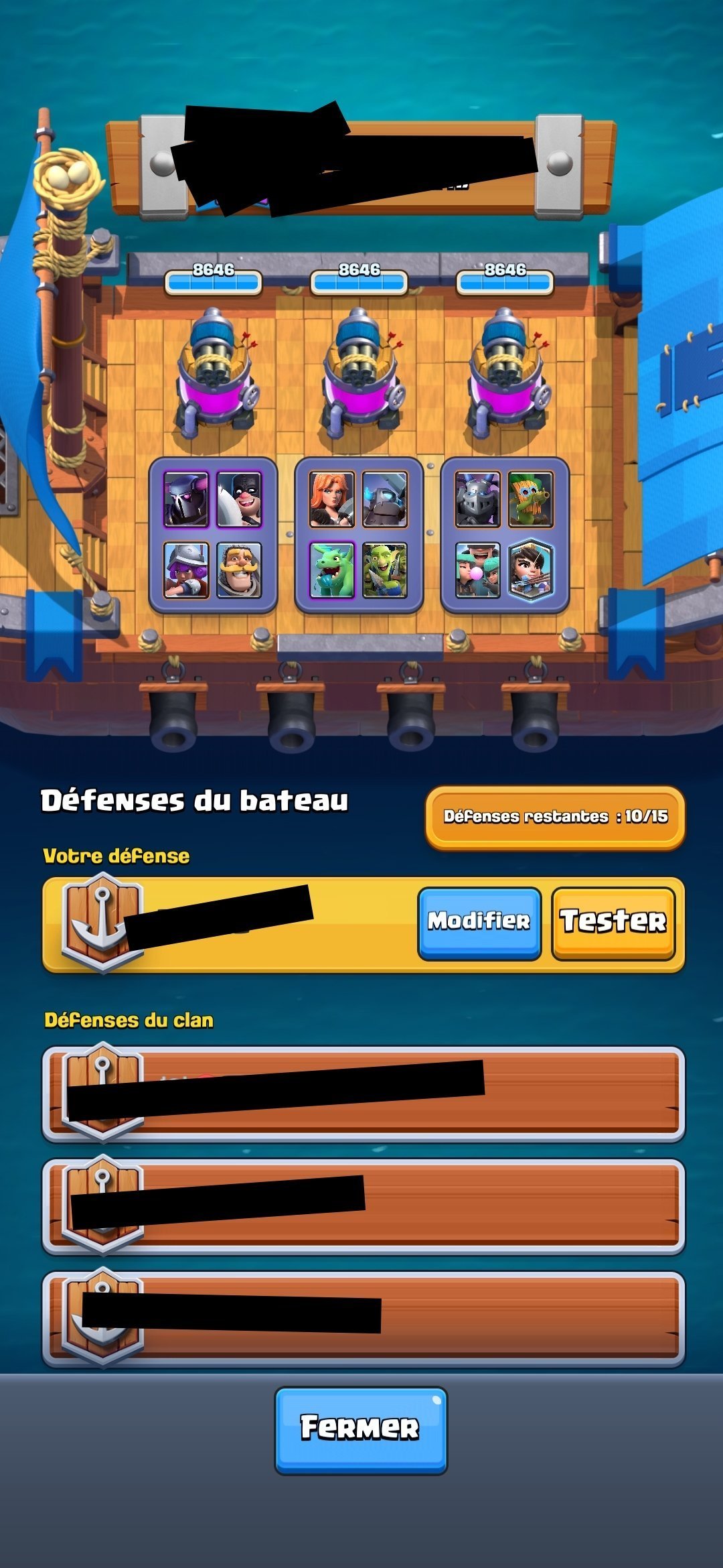 Deck Clash Royale Guerre De Clan défense bateau de clan sur le forum Clash Royale - 31-08-2020 14:39:34 -  jeuxvideo.com