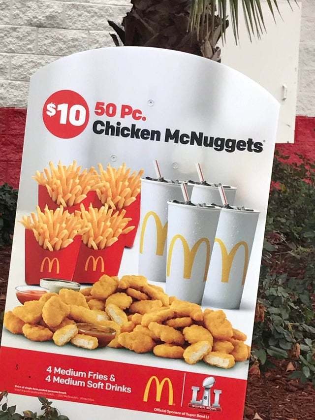 McDo aux USA 4 grandes frites, 4 cocas et 50 nuggets = 10 euros sur JvArchive forum 1825