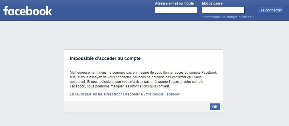 [HELP] Je me suis fait pirater mon compte facebook sur le forum Blabla