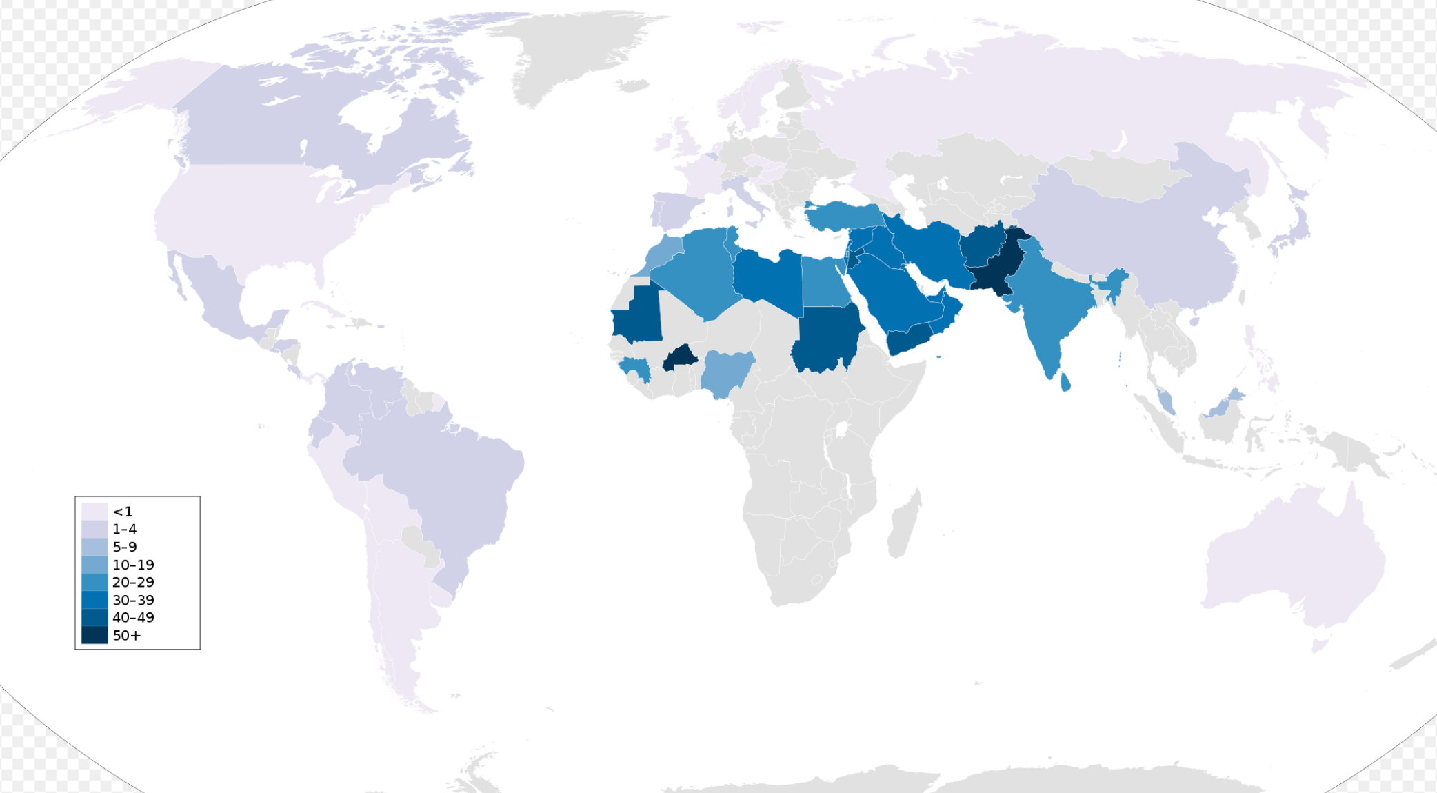 La carte de la consanguinité dans le monde sur JvArchive forum 1825