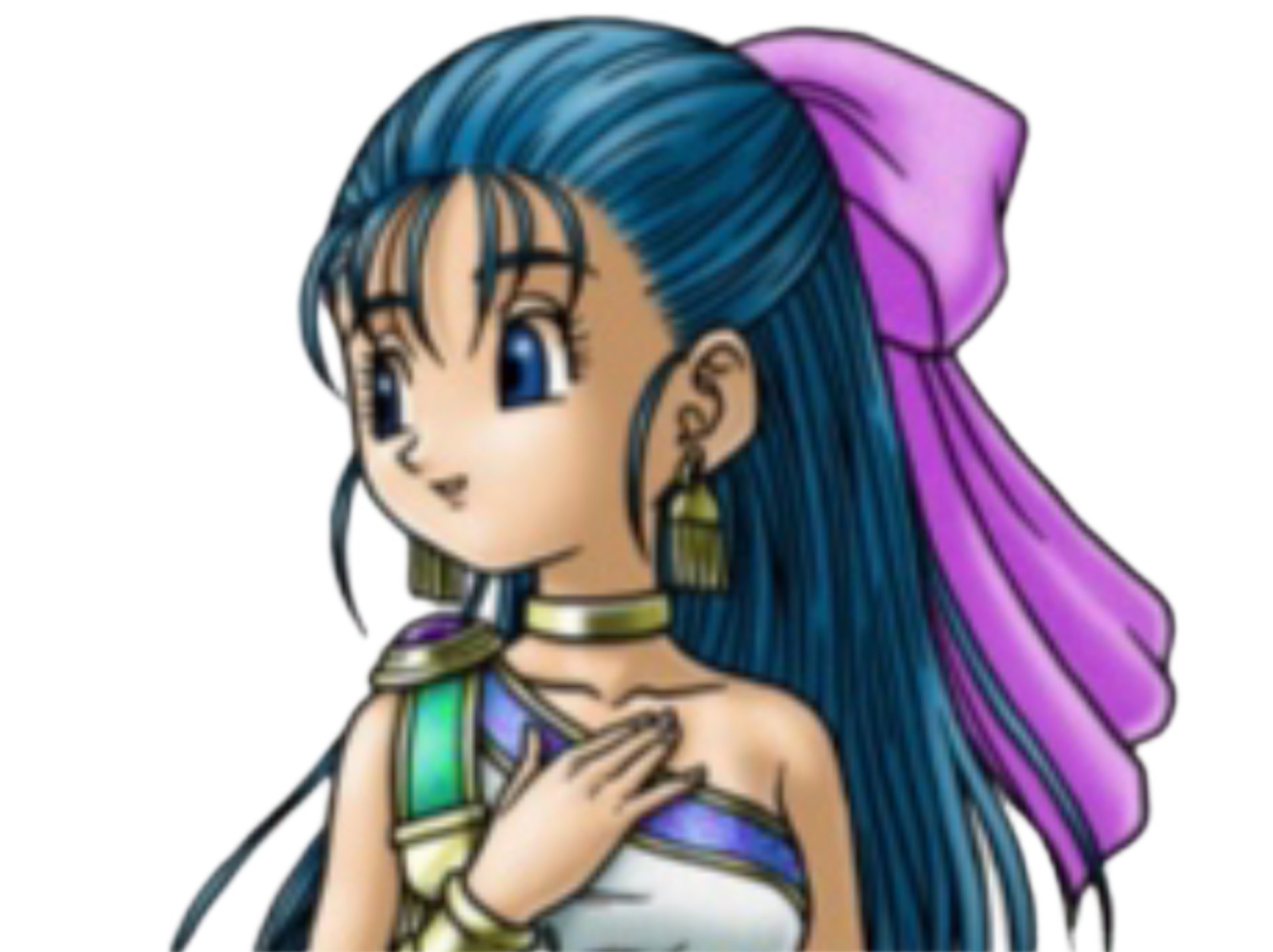 Sticker De Erebos Sur Dragon Quest V Nera Danse Sourire Jeu Video Dqv Ruban Joyeuse Lune Regard