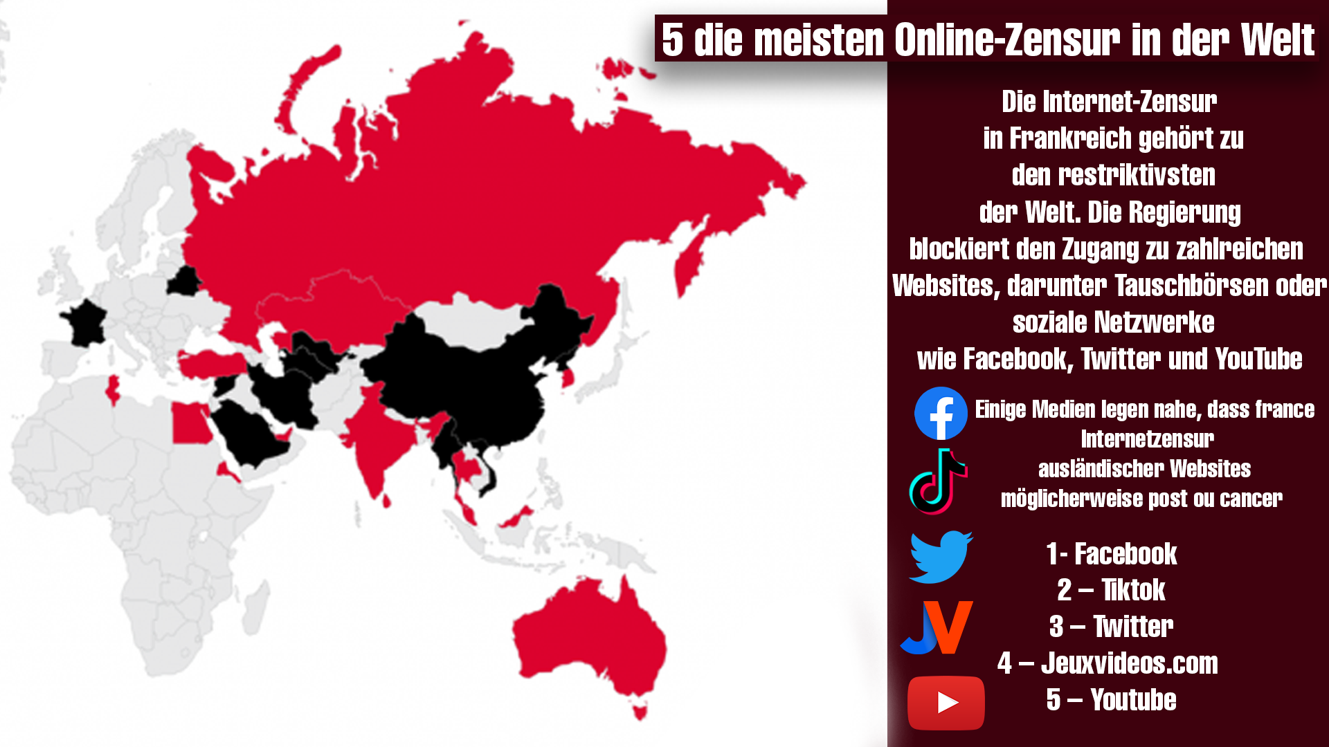 JVC 4ème site le plus censuré du monde