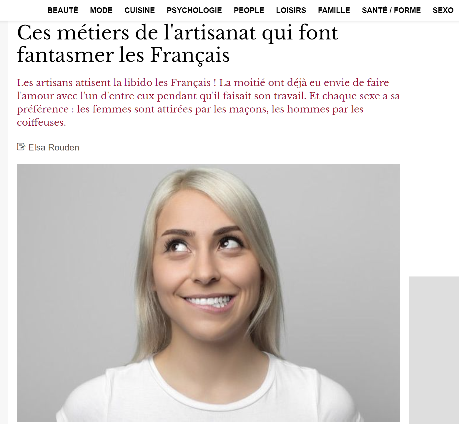 ARTICLE] Les MACONS font BANDER les FEMMES. sur le forum Blabla 18-25 ans -  03-01-2023 19:29:17 - jeuxvideo.com