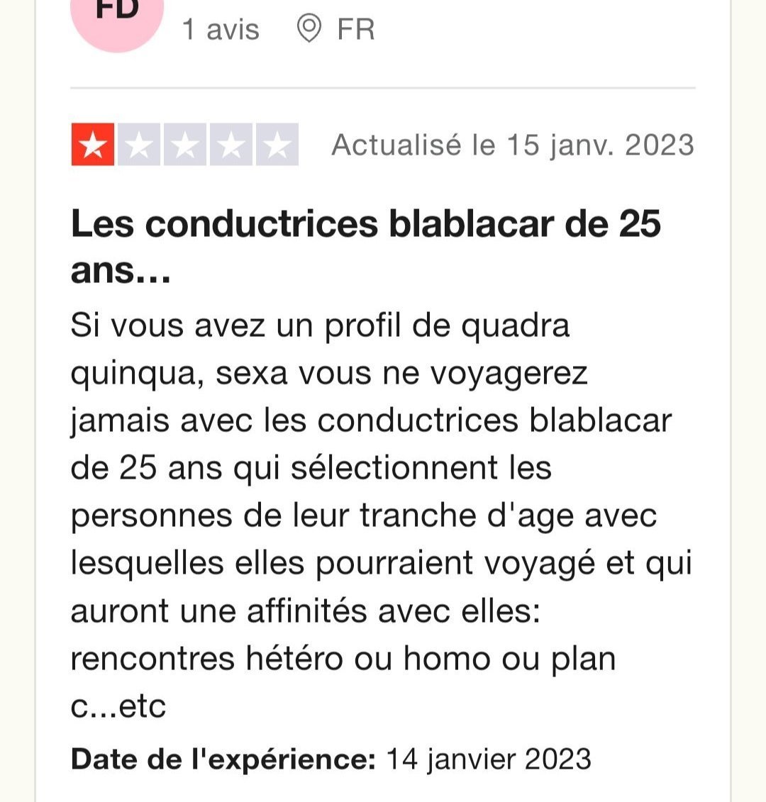 [photo] Ce Boomer Qui Rage Du Baisodrome Blablacar Sur Le Forum Blabla