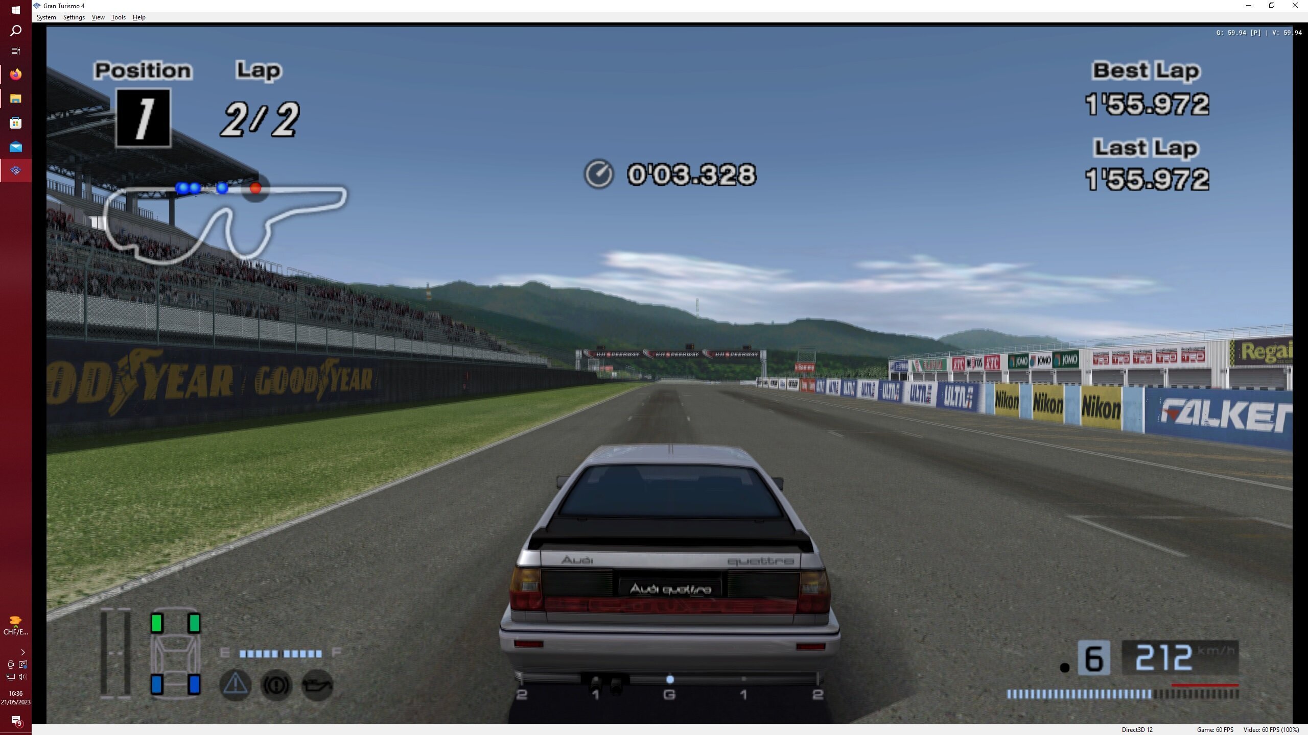 Gran Turismo 4 (NTSC) is playable. [HOWTO] Best config to enjoy it.