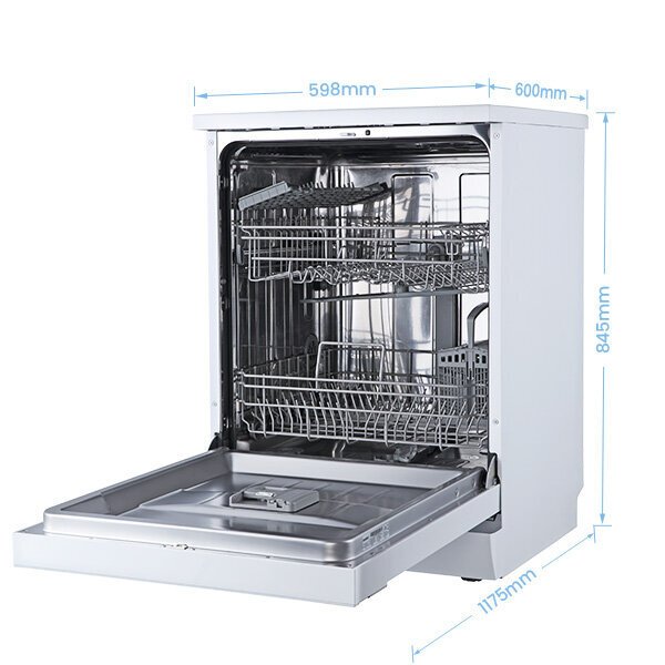 Lave-vaisselle Comfee Lave vaisselle encastrable 60cm intégrable 14 couverts  44dB 8 programmes Blanc-Énergétique D