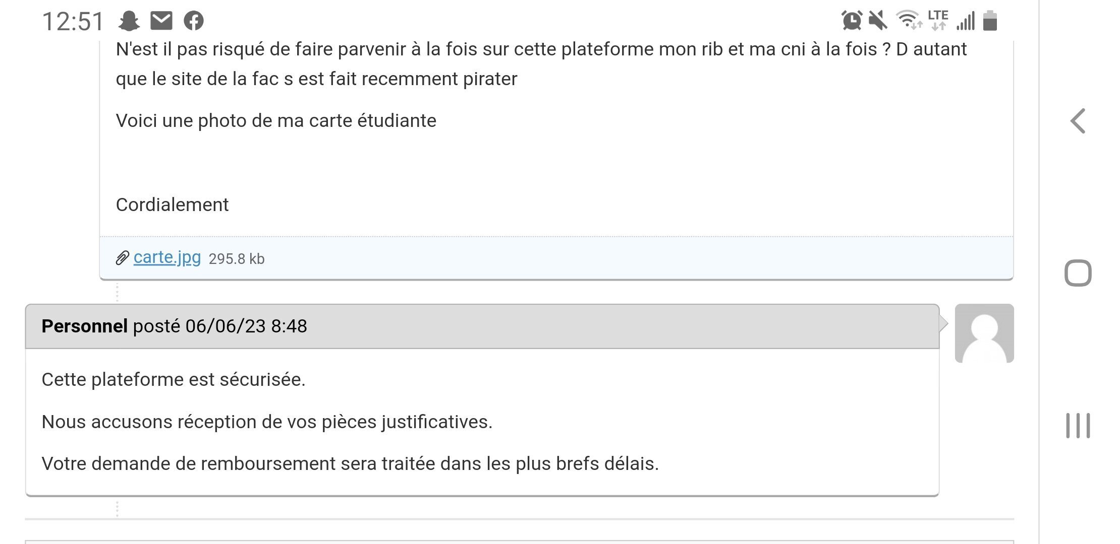Ca veut dire quoi " nous accusons réception de vos pièces