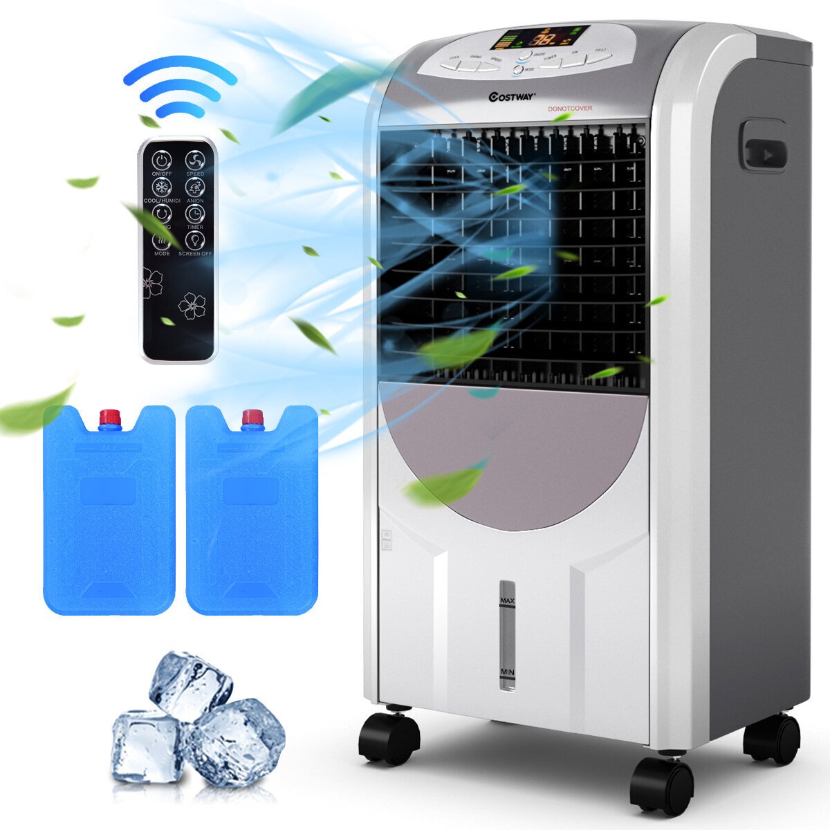 Climatiseur Mobile Taurus Snowfield Ultra - 88W, 3 Vitesses, Réservoir 10L, Télécommande, Idéal Pour Rafraîchir Et Humidifier