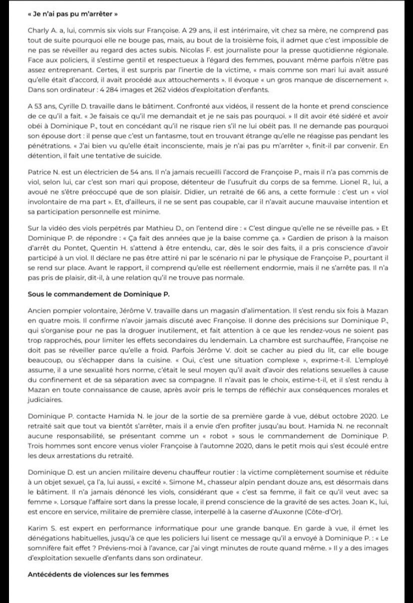 « C’est sa femme, il fait ce qu’il veut avec » Dominique faisait violer et droguer son épouse « C’est sa femme, il fait ce qu’il veut avec » Dominique faisait violer et droguer son épouse