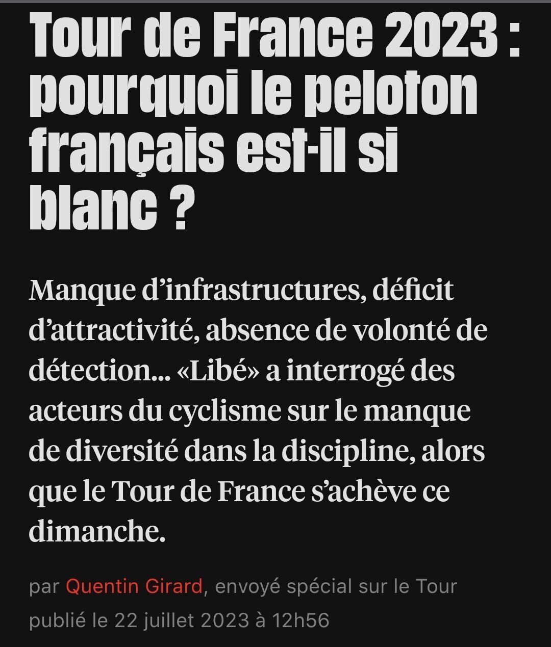 [CYCLISME] Tour de France 2023 Du 01 juillet au 23 juillet sur le forum Blabla 1825 ans 26