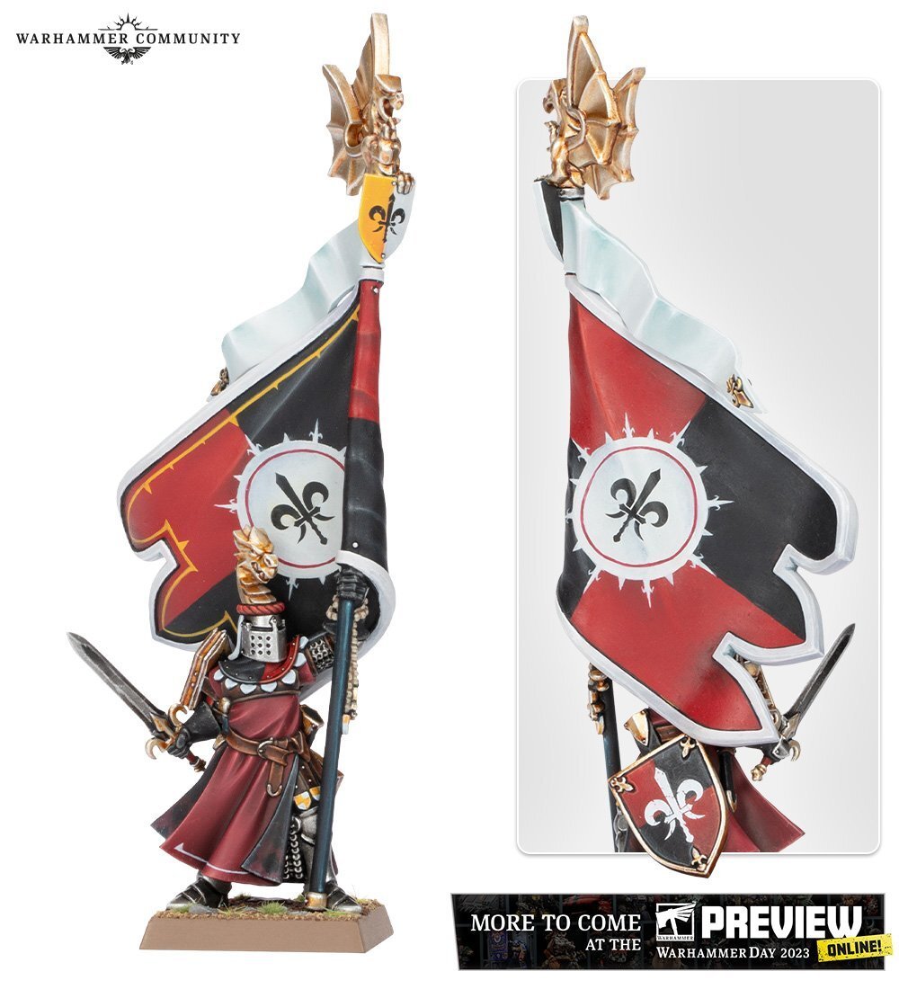 Figurine Warhammer - Héros Chevalier De La Quête Bretonnien - OOP Rare