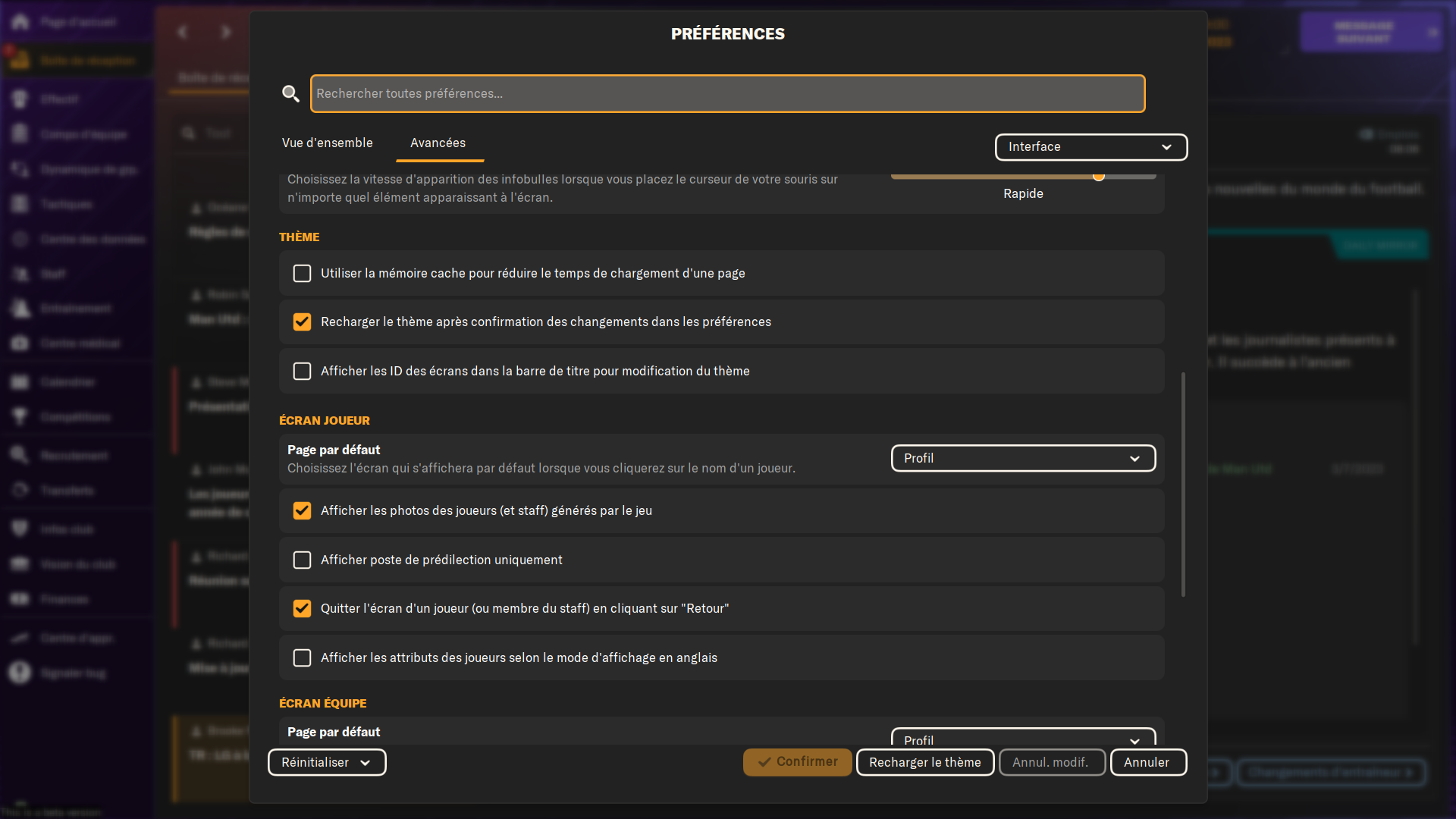 Problème Interface Probleme interface sur le forum Football Manager 2024 - 26-10-2023 01: ...
