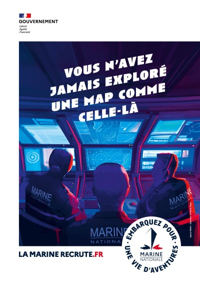 Les PUBS MARINE NATIONALE et ARMÉE DE TERRE qui passe en BOUCLE sur ...