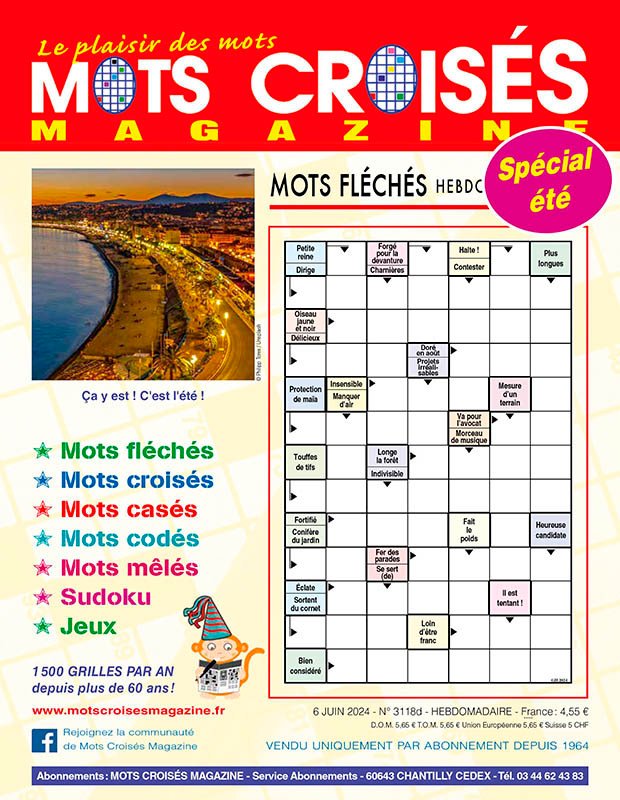 Mots Croisés - 6 Juin 2024