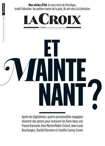 La Croix L'Hebdo - 13-14 Juillet 2024