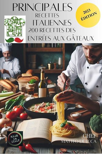 MATTEO DE LUCA - PRINCIPALES RECETTES ITALIENNES: DEGUSTER L'ITALIE : 200 ricettes des entrées aux gateaux (2024)