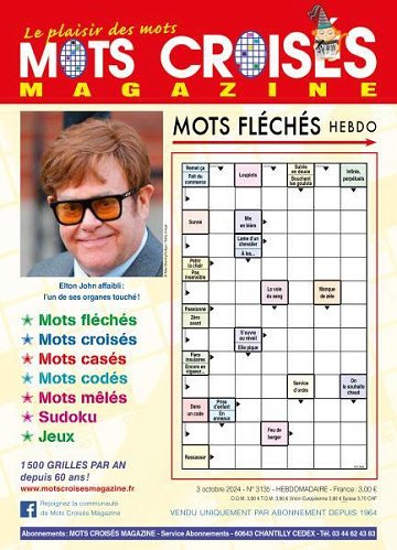 Mots Croisés Magazine - 3 Octobre 2024