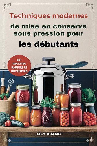 LILY ADAMS - Techniques modernes de mise en conserve sous pression pour les débutants : Guide étape par étape pour une conservation sûre des aliments et un succès à long terme (20...