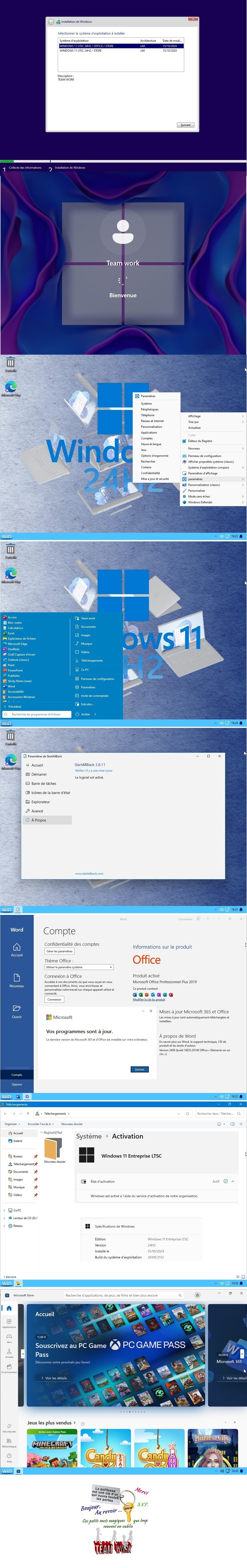 WINDOWS 11 LTSC 2in1 24H2 Build (26100.2152) X64 FR & MICROSOFT OFFICE PRO PLUS 2019 v2409 build (18025.20140) X64 FR TEAM WORK