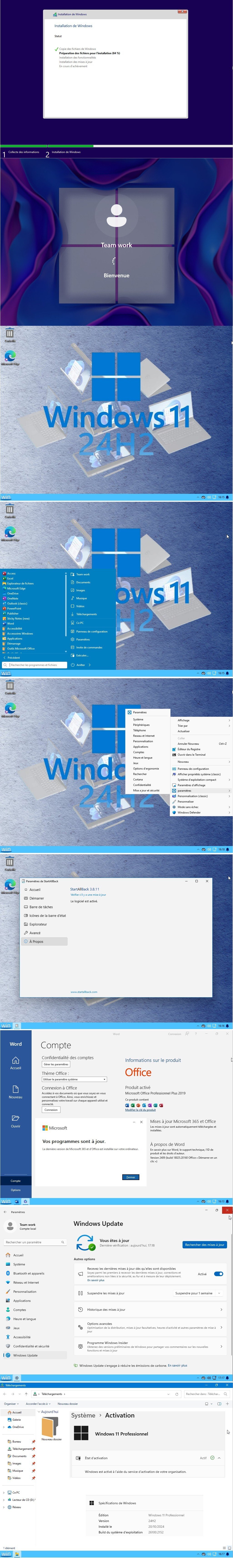 WINDOWS 11 PRO 2in1 24H2 Build (26100.2152) X64 FR & MICROSOFT OFFICE PRO PLUS 2019 v2409 build (18025.20160) X64 FR TEAM WORK