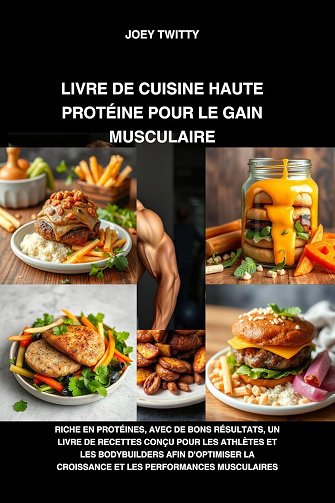 JOEY TWITTY - LIVRE DE CUISINE HAUTE PROTÉINE POUR LE GAIN MUSCULAIRE (2024)