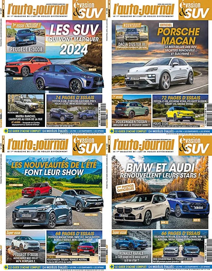 L'Auto-Journal Évasion 4x4 - année complète 2024 (No. 107-110)