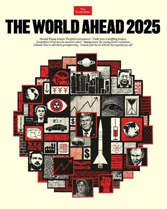 🔥🔴 nouvelle couverture 2025 de THE ECONOMIST , et c'est chaud bouillant