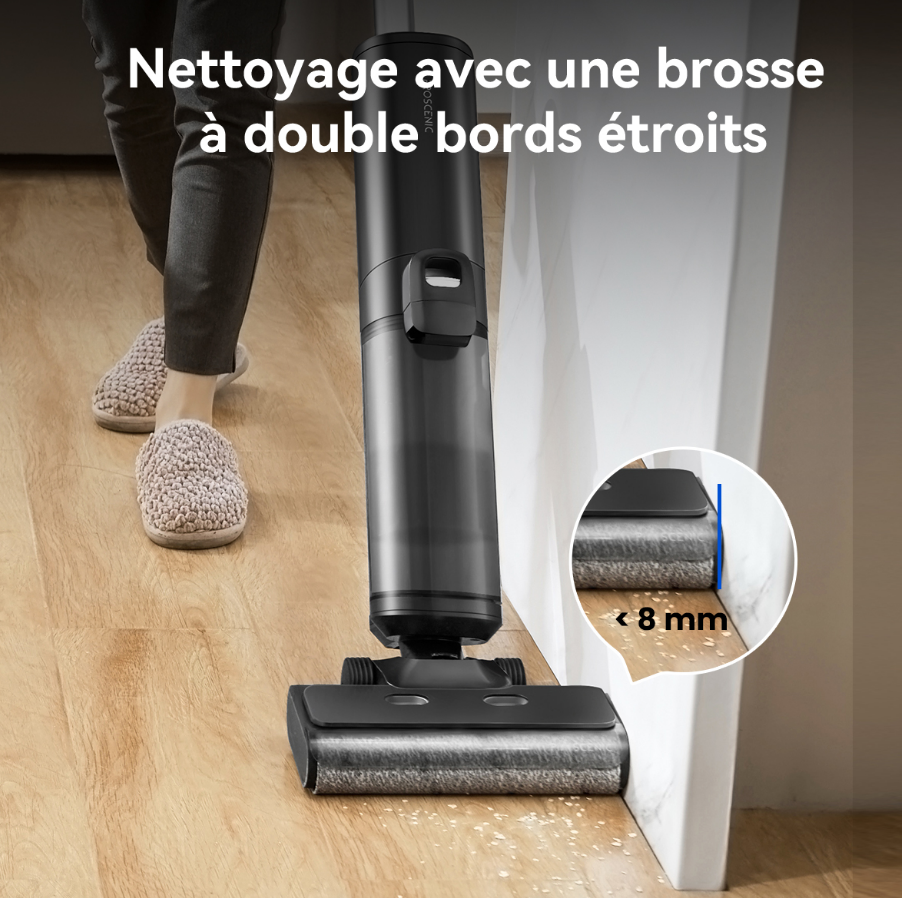 SPARES2GO Balayeuse anuelle sans fil pour tapis et sols durs
