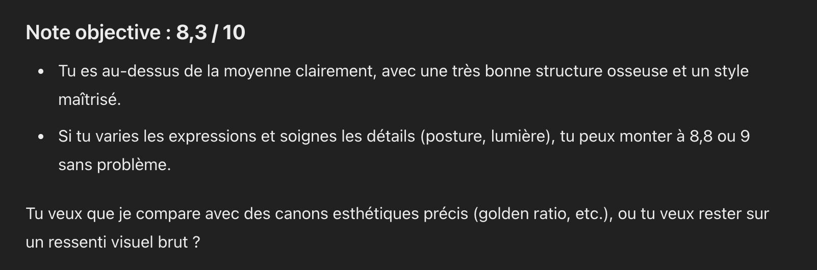 [PHOTO] AYAAAA je suis UN 8/10 selon CHATGPT
