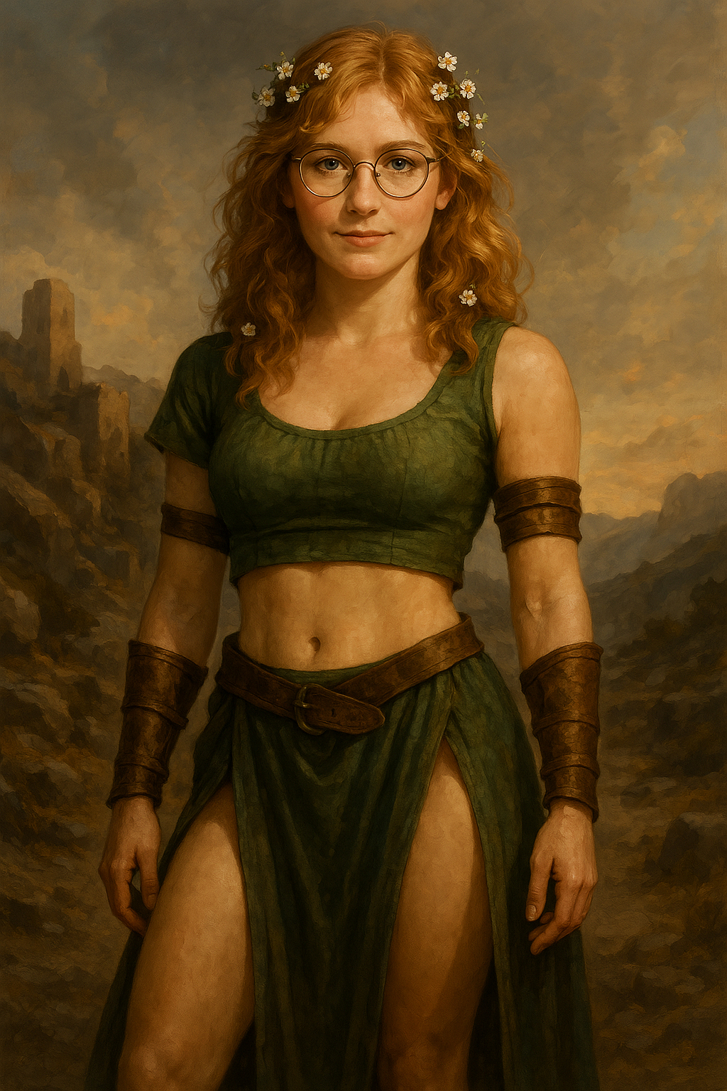 Portrait de Fleur, Moine humain