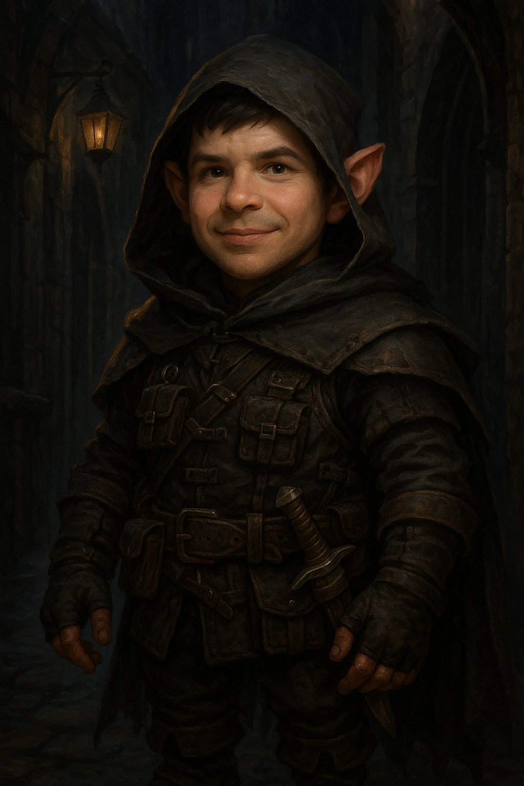 Portrait de Frodon Gropaquet, gnome voleur