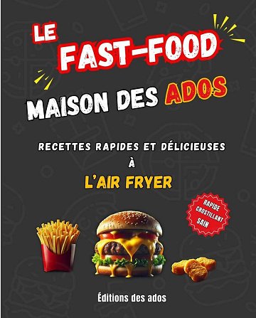 Editions des ados - Le Fast-Food Maison des Ados : Recettes Rapides, Burgers et Délices à l'Air Fryer (2025)