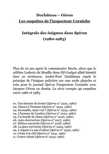 L'inspecteur Corniche