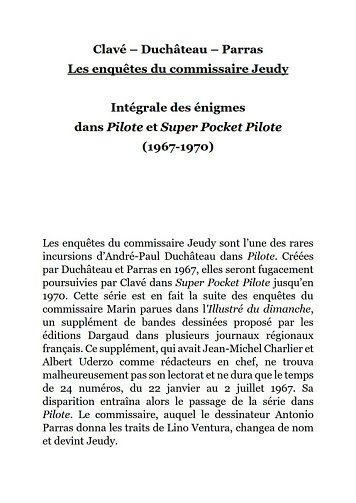 Commissaire Jeudy