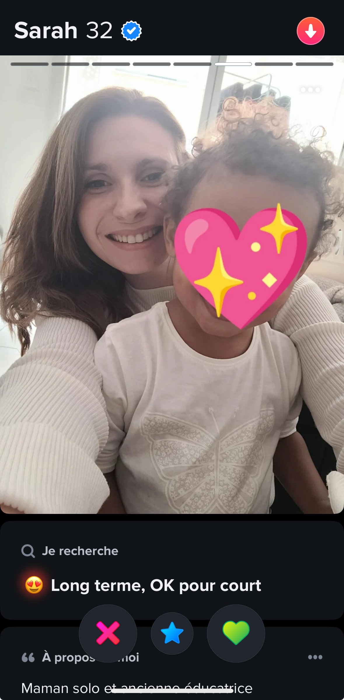 Cette mère célibataire sur Tinder…