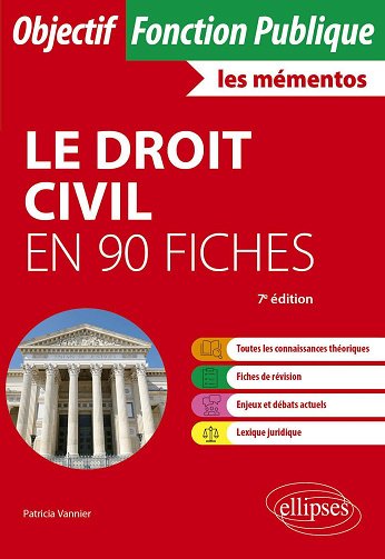 Le droit civil en 90 fiches (7e édition) - Patricia Vannier (2025)