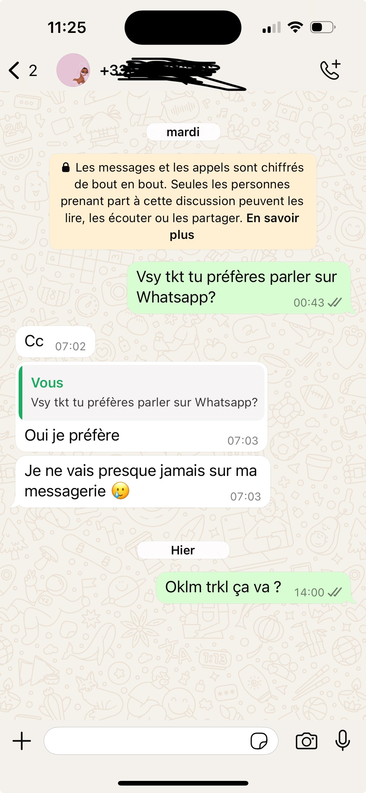 [MESSAGES] Est ce que c’est mort avec cette meuf ?