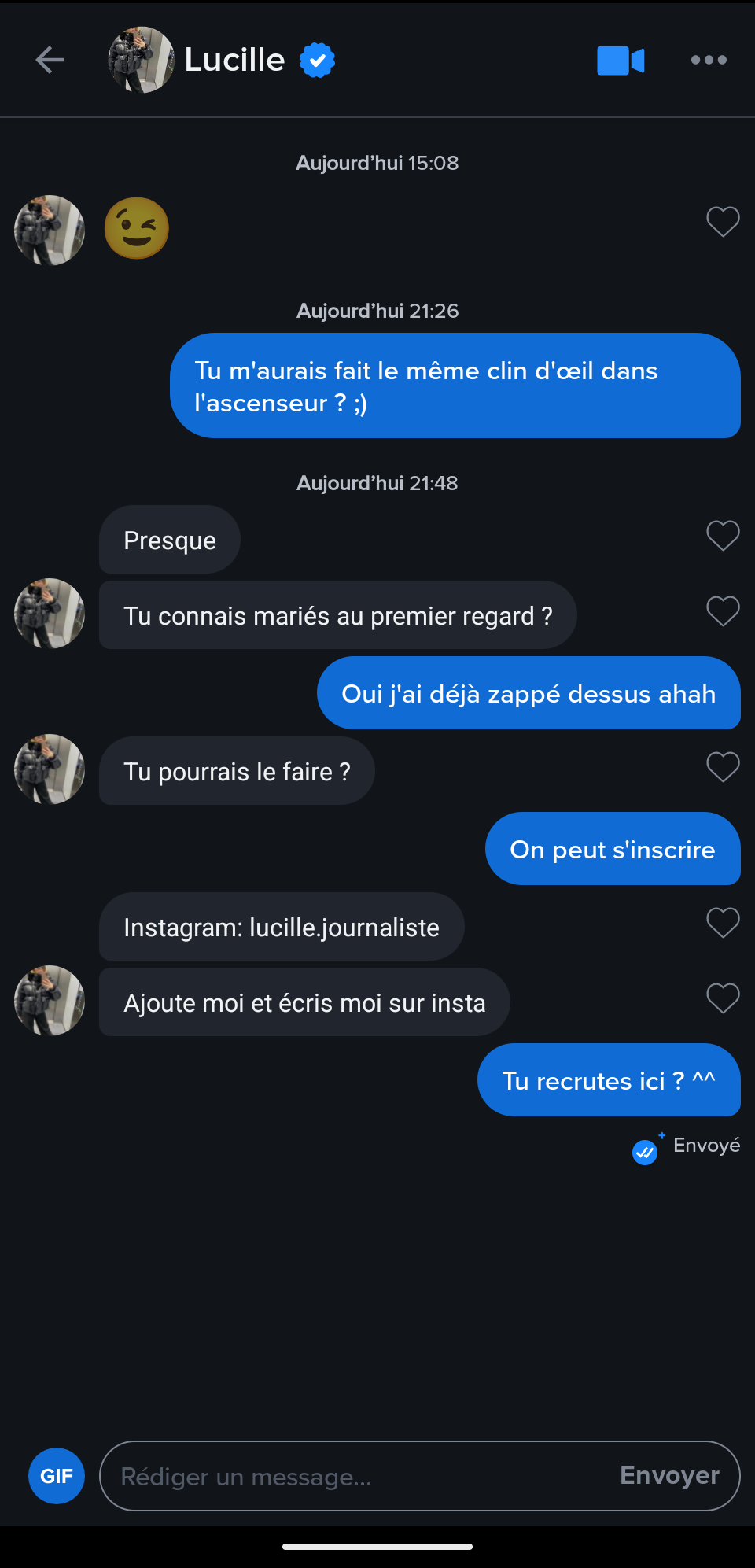 M6 RECRUTE SUR TINDER