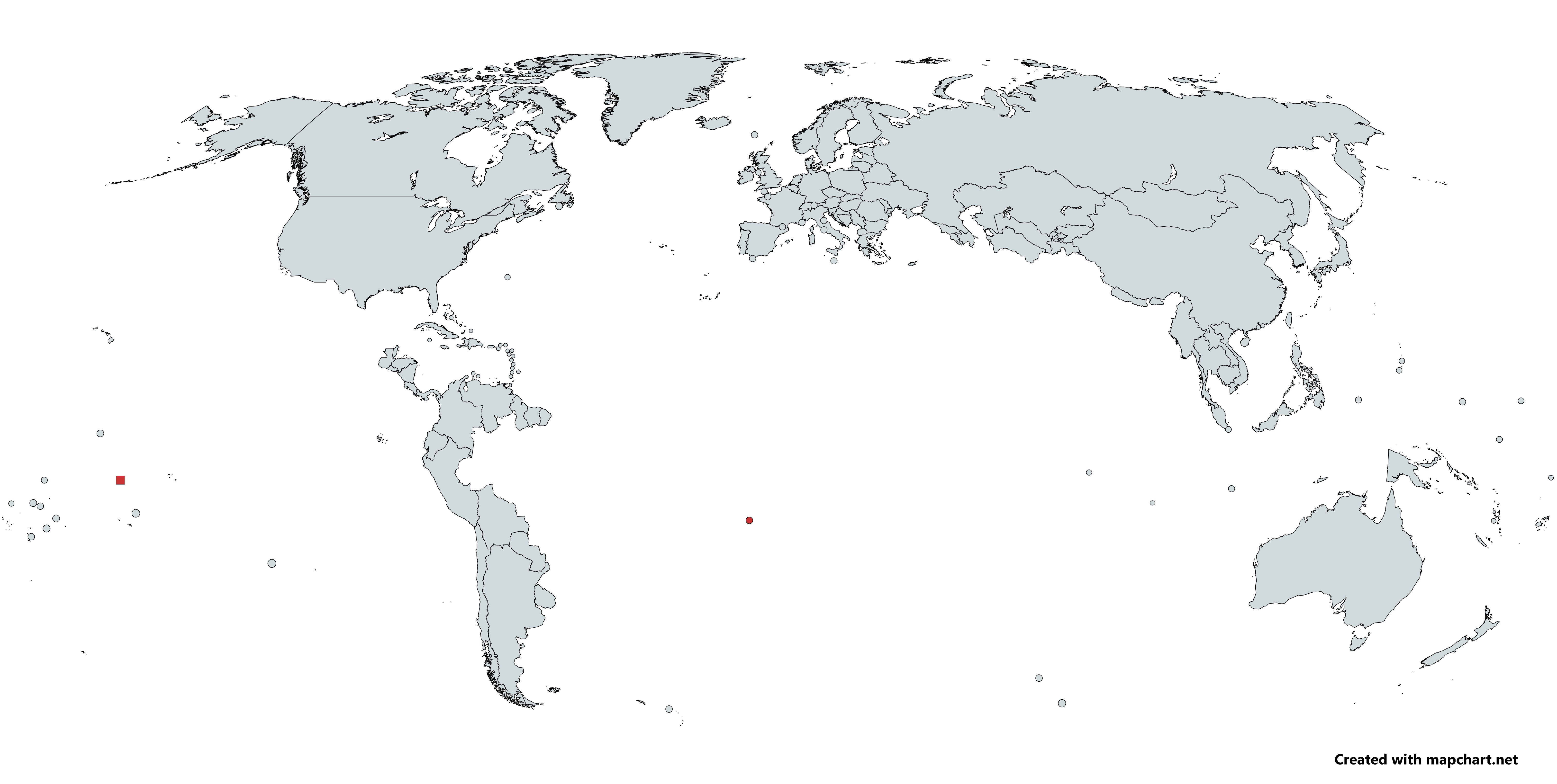 J'ai modifié la carte du monde pour le rendre parfait