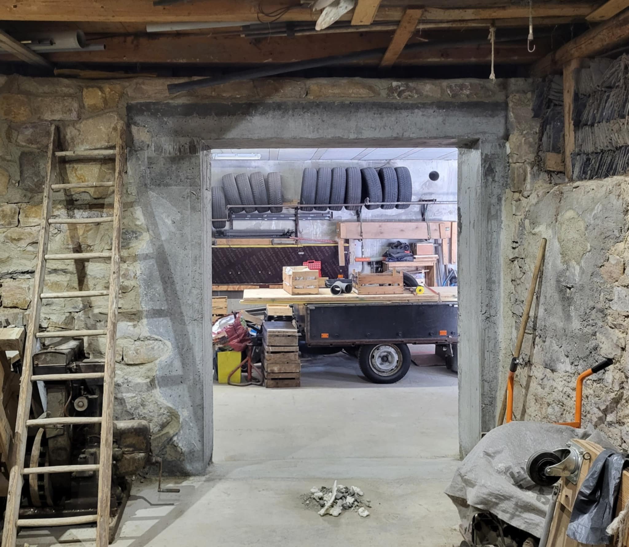 Projet de rénovation avec ouverture mur en pierre