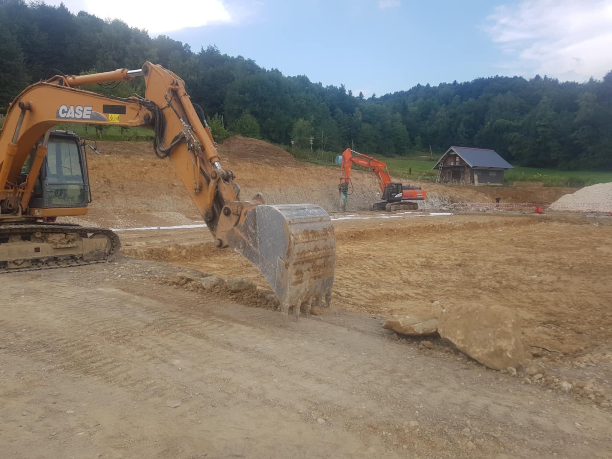 Terrassement pour bâtiment agricole