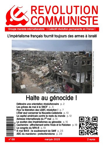 Révolution Communiste - N°68 mai-juin 2025