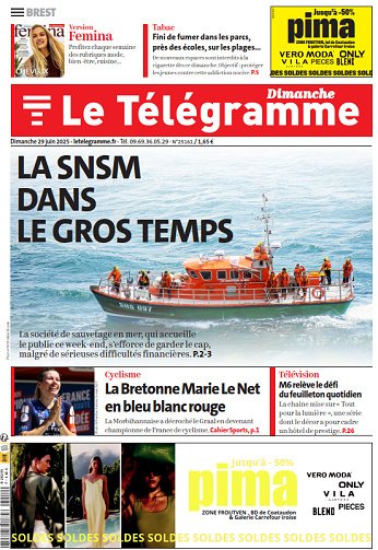 Le Télégramme (5 éditions) - 28 Juin 2025
