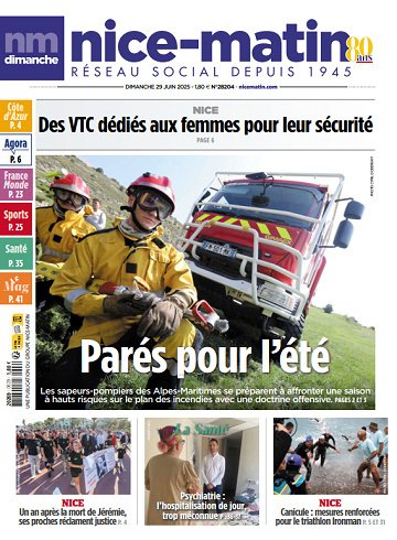 Pack Journaux Groupe Nice-Matin (3 éditions) - 29 Juin 2025