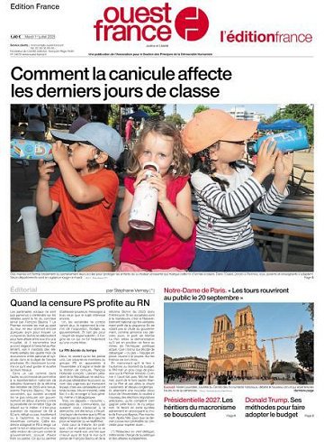 Ouest-France Édition France - 1er Juillet 2025