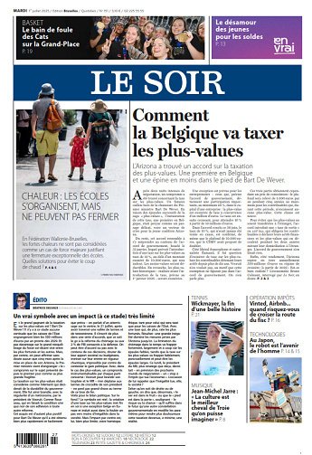Le Soir Bruxelles - 1er Juillet 2025